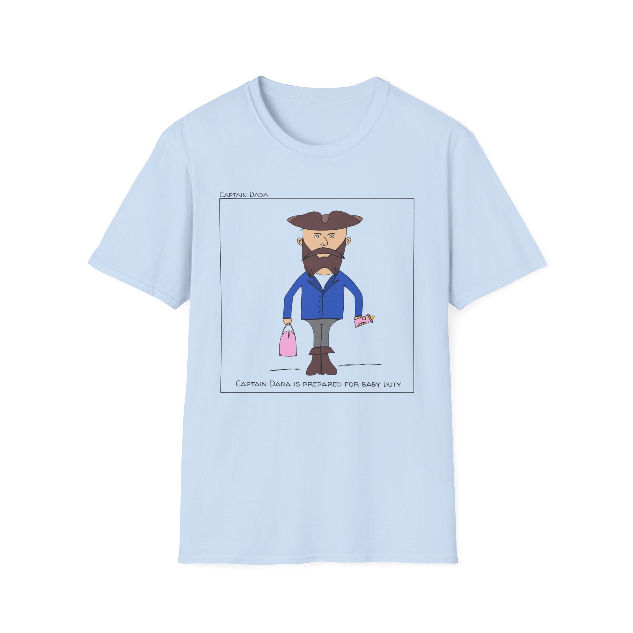 'Captain Dada' - Pirate Dad Comic T-Shirt